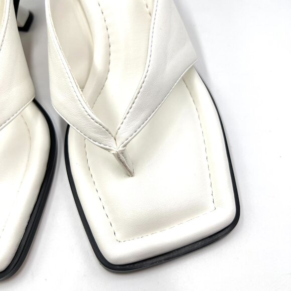 Circus NY Sam Edelman Size 7 Frances White Heels Mules Sandals Shoes - Picture 5 of 15